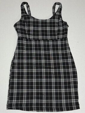 Forever 21 Black and White Plaid Women’s Mini Dress